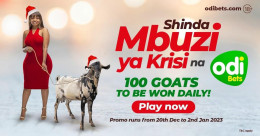 Shinda Mbuzi ya Krisi n Odibets: Odibets Surprises Customers with Early Christmas Gift.